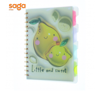 Блокнот на пружине А5, 3D цветной закладками, 3D-A5-004