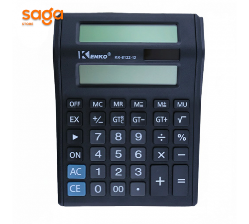 Калькулятор "Kenko", 2 дисплея, 12-разрядный, 8122-12