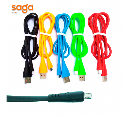 Кабель для зарядки телефонов "Micro-USB", цветной.