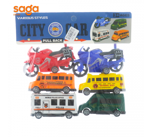 Мотоциклы автобус в пакете 6х 12.