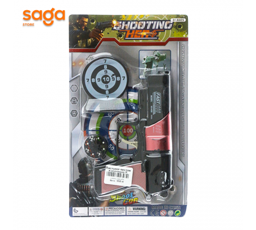 Пистолет пистон в картонке Е 1016-32