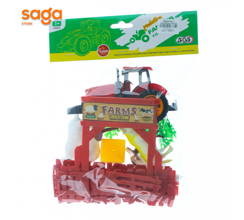 Трактор с животными  0582.