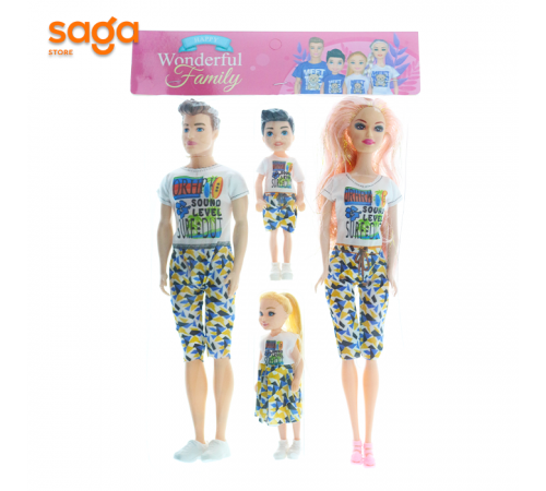 Кукла семья в пакете 251.