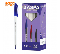 Ручка шариковая SAGA Baspa, синий, в упаковке-50шт, 58732.