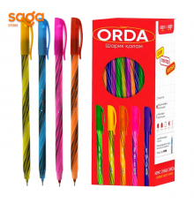 Ручка шариковая SAGA Orda, синий, в упаковке-50шт, 58701.