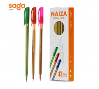 Ручка шариковая SAGA Haiza, синий, в упаковке-12шт, 58719.