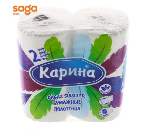 Полотенца бумажные укладка Карина 2в1