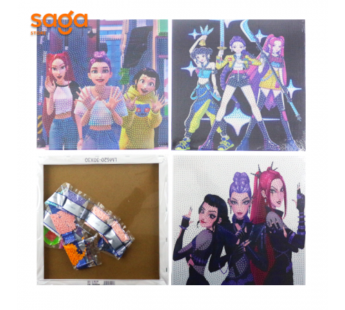 Алмазная мозаика 30*30 LM618- 30х30