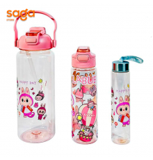 Бутылка для воды  Лабубу 3в1