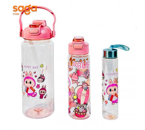 Бутылка для воды  Лабубу 3в1