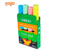 Мелки для асфальта цветной ONEKI 4х 09124.