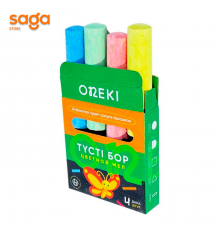 Мелки для асфальта цветной ONEKI 4х 09124.