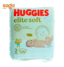 Подгузники HUGGIES, размер-2, в упаковке-20шт.