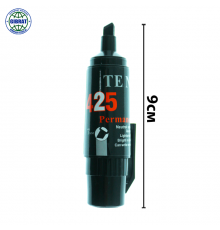 Маркер перманентный, черный, 7мм, 425