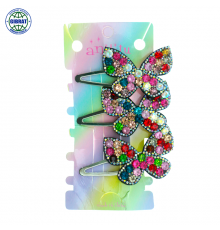 Невидимка стразы Бабочка АД4-17