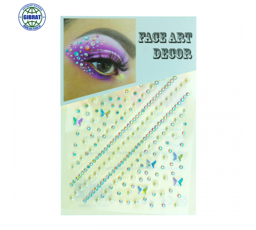 Стразы на лицо самоклеящиеся для макияжа и волос