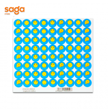 Наклейки смайлики,  в упаковке-5 листов, 2022-1