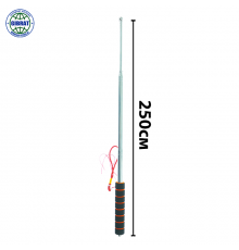 Флагшток телескопический ручной, металлический, 250см