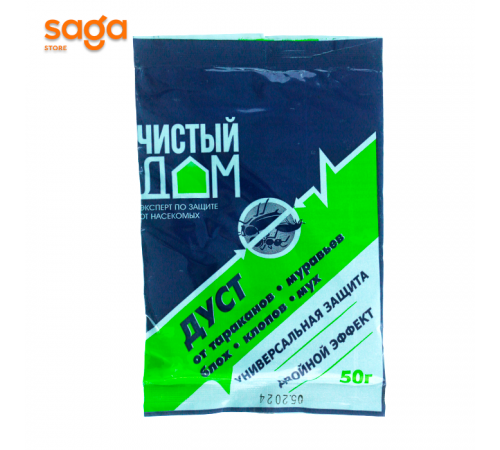 Средство защиты от насекомых ДУСТ Чистый дом 50гр.