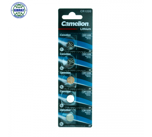 Батарейка литиевая, в листе-5шт, 3V, 1220