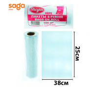 Пакет без ручек, в мешке-32 рулонов, 711гр, 25*38см.