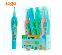Корректирующая ручка/Штрих "Aktan", 7мл, в блоке-12шт. 0332