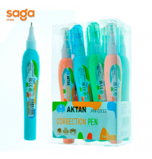Корректирующая ручка/Штрих "Aktan", 7мл, в блоке-12шт. 0332