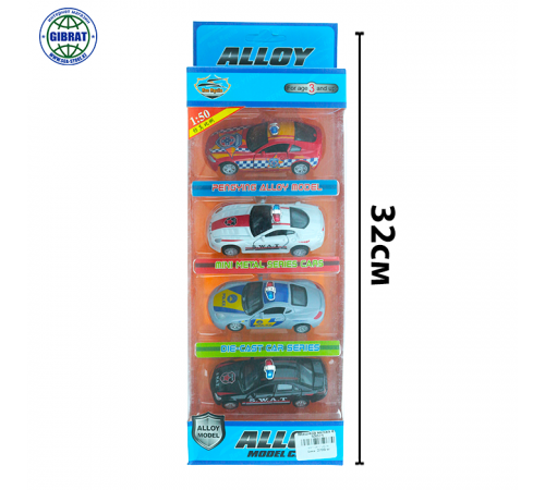 Машина металлическая в наборе-4шт. 32071