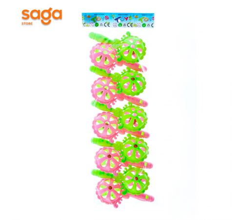 Погремушка цветок большая 10х 530.