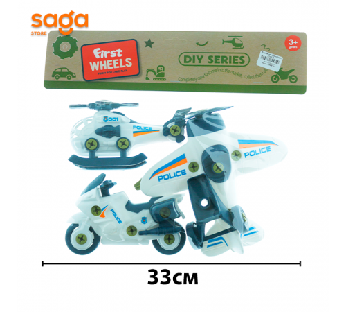 Машина в наборе Полиция 3341-D.