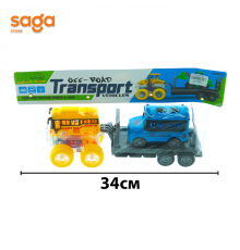 Машина перевёртыш "Автобус с прицепом" YM-1114.