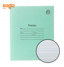 Тетрадь 12 листов школьная, белая в узкую косую 512 1/500 Eller-Plast