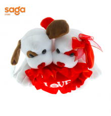 Мягкая игрушка «Собака» парочка «I Love You»