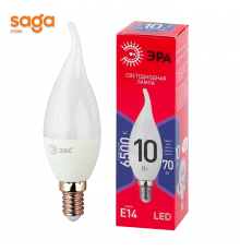Лампа светодиодная ЭРА 10в свеча