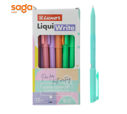 Ручка шариковая цветная LIQUI Write 19410  1/12