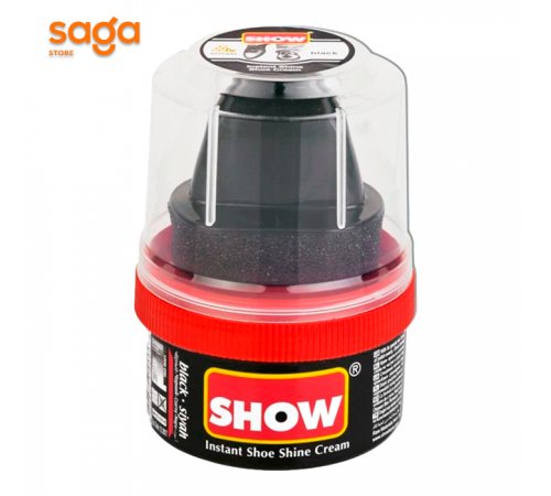 Крем для обуви "SHOW" чёрный стакан 50мл 6/96