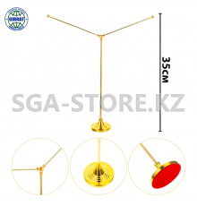 Настольный  флагшток с подставкой, металлический, 610 (золото)