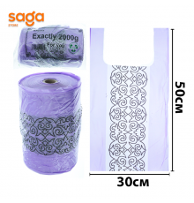 Пакет/Майка "BAYSAT", 6 нан/300*500мм, в мешке-15 рулонов, 2000гр.