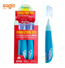 Корректирующий ручка/Штрих "Актан", 8мл, в блоке 12/576 AN-133
