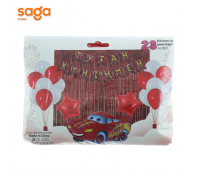 Надувные фольговые шарики и штор 23в1 (Туган кунинмен) 1/200