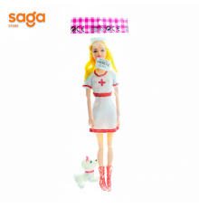 Кукла доктор с собачкой 8967.