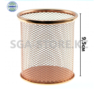 Органайзер металлический, золотистый.