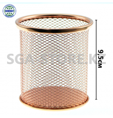 Органайзер металлический, золотистый.