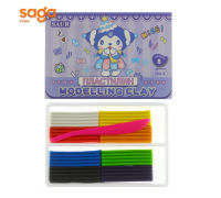 Пластилин 6цв Saur 7701-8.