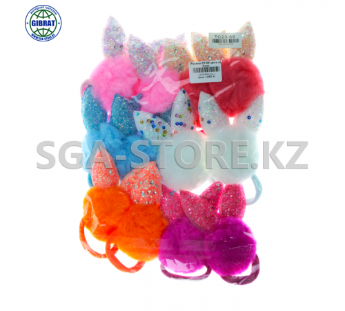 Резинки для волос, в упаковке-12шт. 23-68