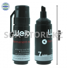 Маркер перманентный "Weibo", черный, 7мм, WB-425