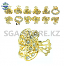 Набор заколок "Краб" в упаковке-12шт. 37-155