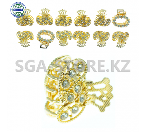 Набор заколок "Краб" в упаковке-12шт. 37-155