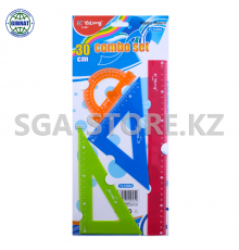 Линейки в наборе "YaLong", 30см, пластиковые, YL 33002