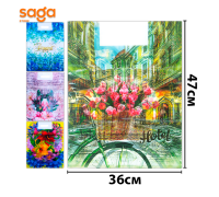 Пакет с вырубной ручкой "Цветной неоригинал" 2000